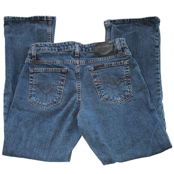 Harley Davidson Bootcut Genuine Motorclothes Blue Jeans Women's Denim Size 6/28 - Picture 1 of 15